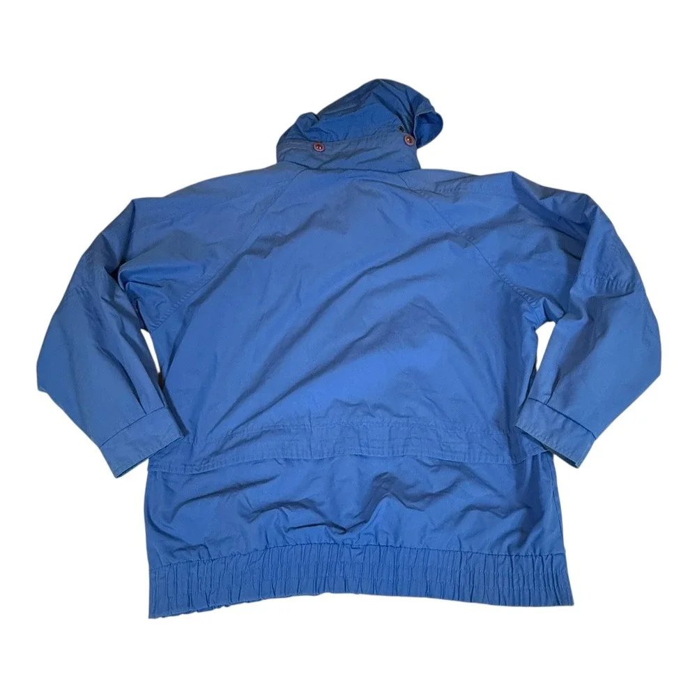Vintage Innovations by MG Blue‎ Windbreaker Jacket Women's Retro 80s 90s Pockets